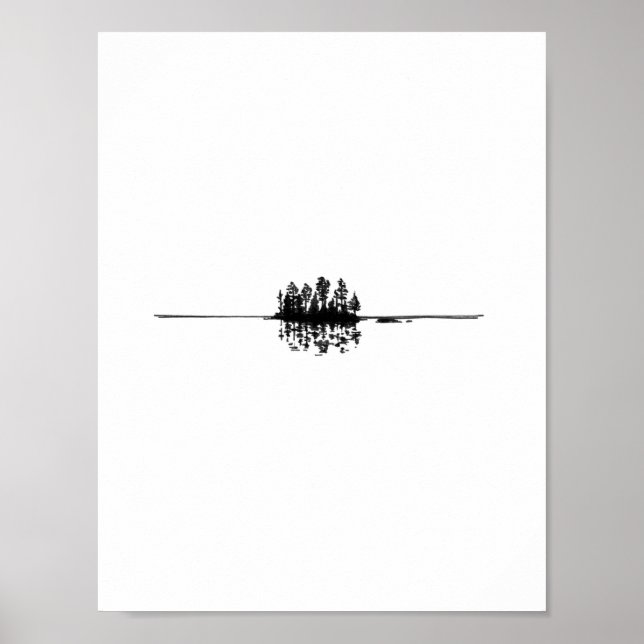 Borttappad: Montana Treeline Poster (Framsidan)