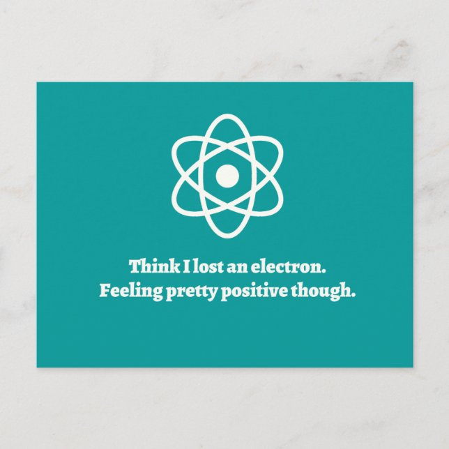 Borttappad och elektron vykort (Framsida)