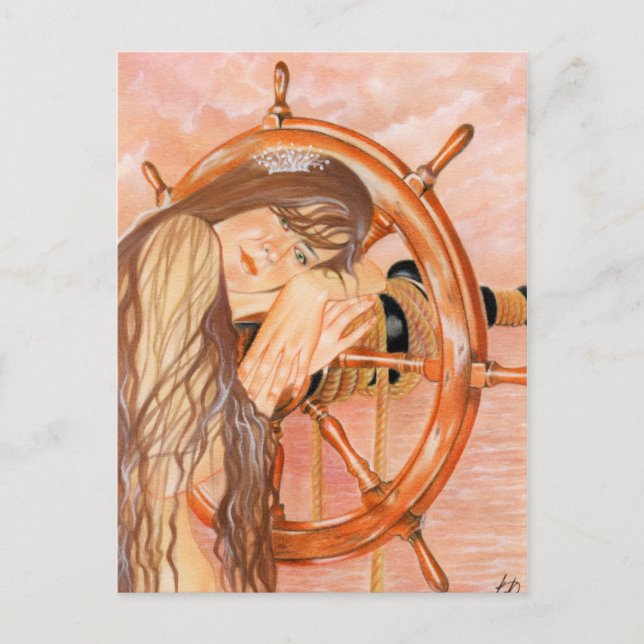 Borttappad på vykort för Sjöjungfru till havs (Framsida)