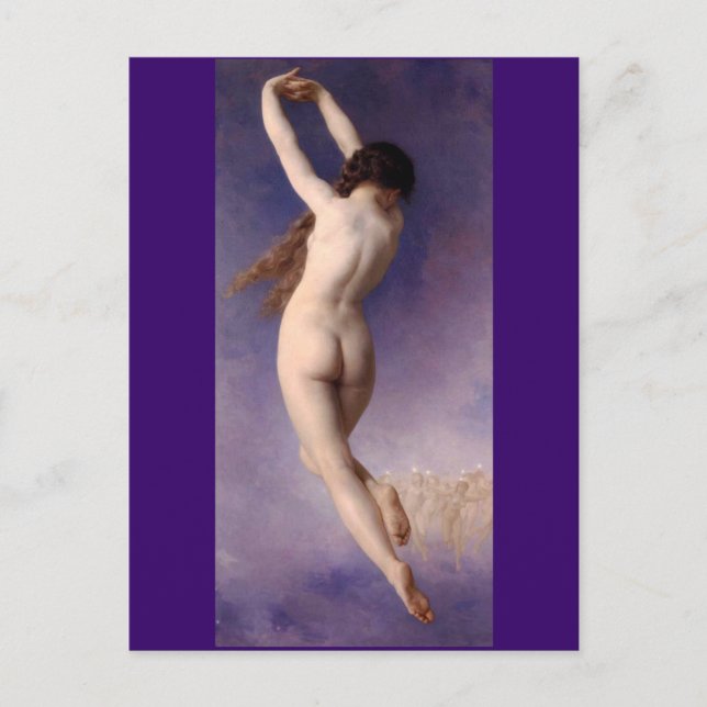 Borttappad Pleiad - Bouguereau vykort (Framsida)