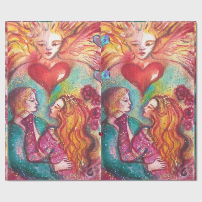 BORTTAPPAD SHADOWS, ÄLSKARE Alla hjärtans dag Presentpapper (Platt)