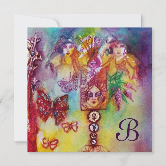 Borttappad SHADOWS FAIRY & BUTTERFLY Monogram Meddelande (Framsida)