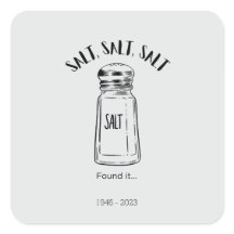 Borttappad shaker av salt - fäst det