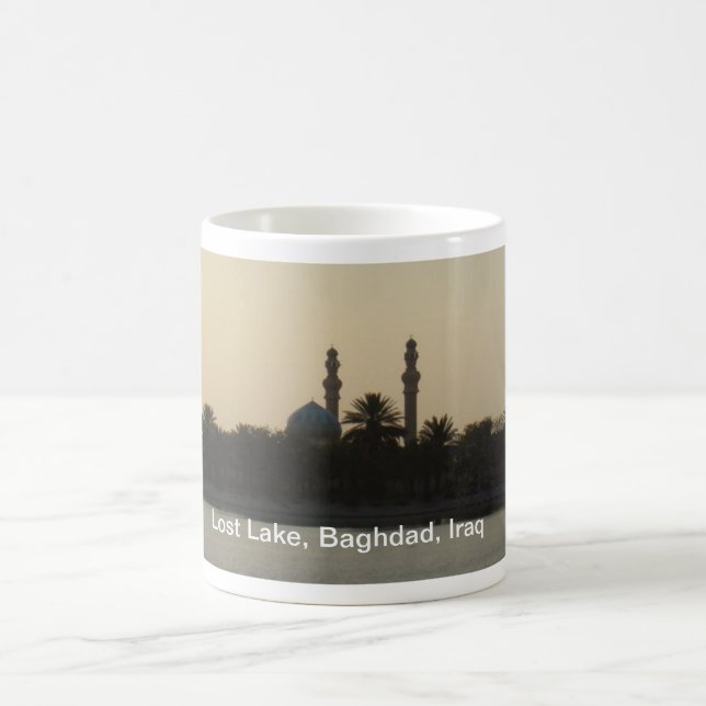 Borttappad sjö, Baghdad Irak Kaffemugg (Center)
