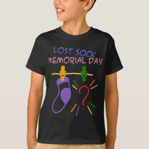 Borttappad Sock Memorial Day T Shirt