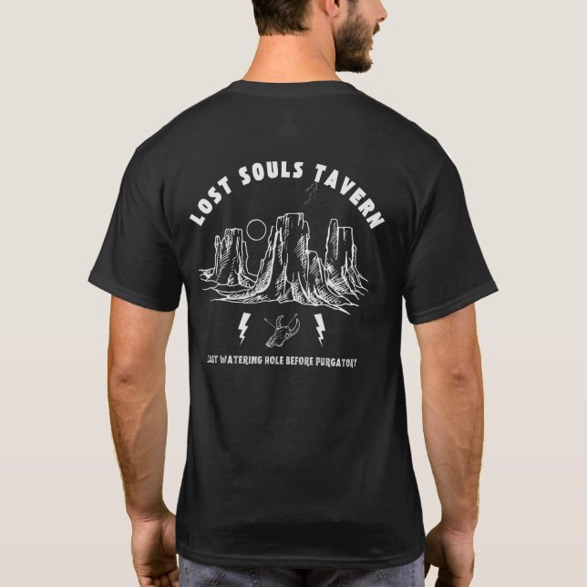 Borttappad Souls Tavern Pub Shirt finns också i vi T (Baksida)