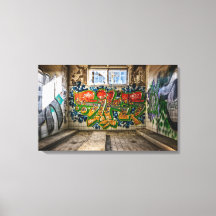 Borttappad Ställe Abandoned Byggnad Street Art