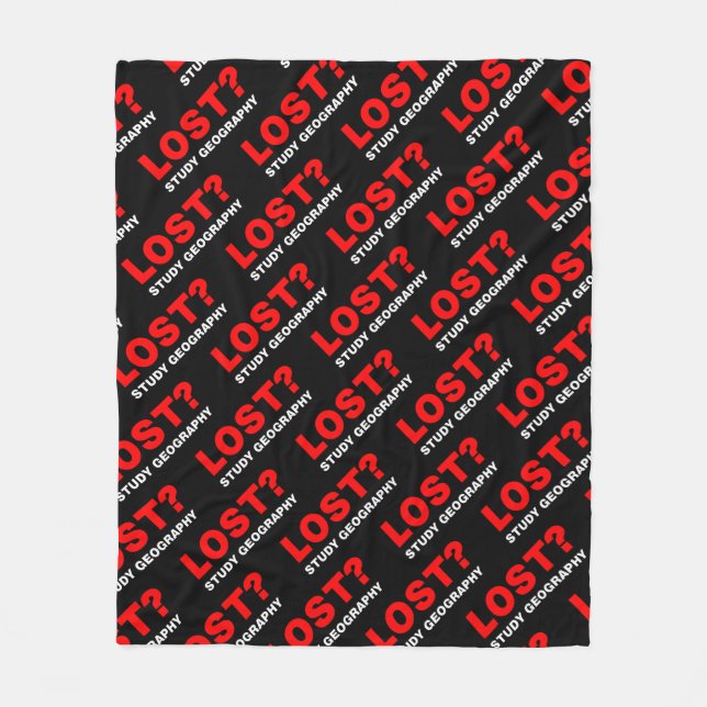 Borttappad? Studiegeografi Fleecefilt (Framsidan)