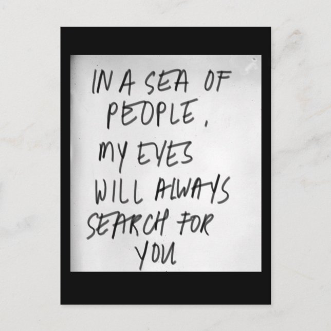 Borttappad till havs vykort (Framsida)