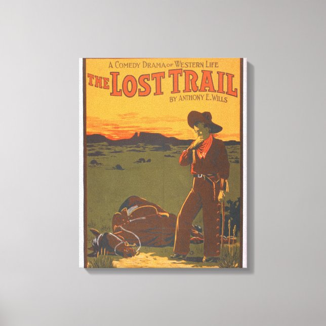 Borttappad Trail - Comedy Drama Western Life Canvastryck (Framsida)