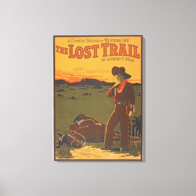 Borttappad Trail - Comedy Drama Western Life Canvastryck (Framsida)