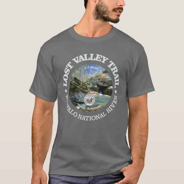 Borttappad Valley Trail (rd) T Shirt (Framsida)