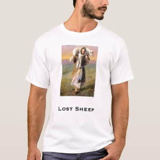 Borttappada får - vit tee shirt