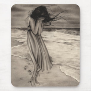 Borttappada fotsteg Mousepad Musmatta