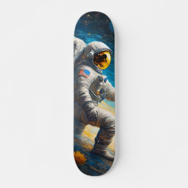 Borttappaden Astronaut Mini Skateboard Bräda 18,5 Cm