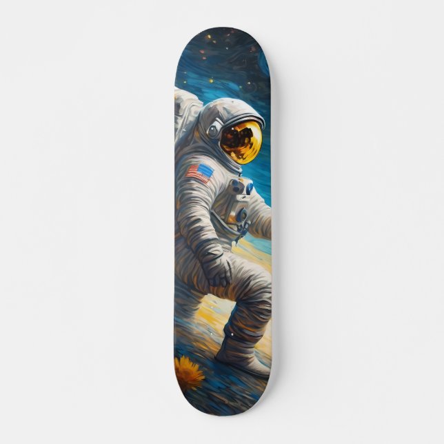 Borttappaden Astronaut Mini Skateboard Bräda 18,5 Cm (Framsida)