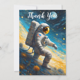 Borttappaden Astronaut Tack Kort