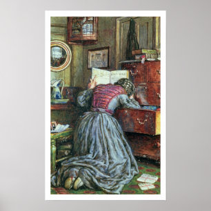 Borttappaden Child (w/c och bodycolor on papper) Poster