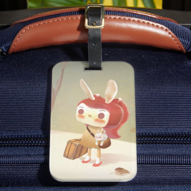 Borttappaden Little Girl i skogen Bagagebricka (Framsida Insitu 2)