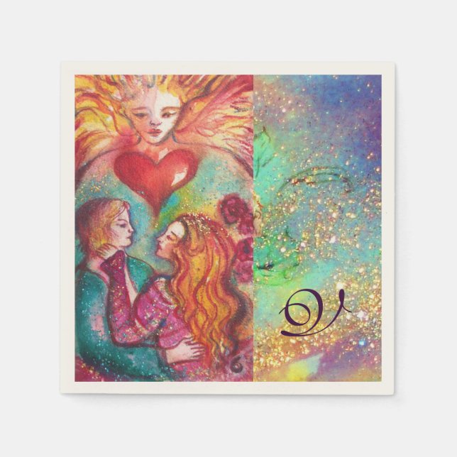 BORTTAPPADEN PÅ SHADOWS,ÄLSKARE Alla hjärtans dag Pappersservett (Framsidan)