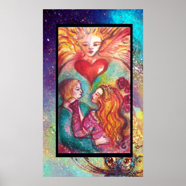 BORTTAPPADEN SHADOWS/ÄLSKARE Valentindagen Poster (Framsidan)