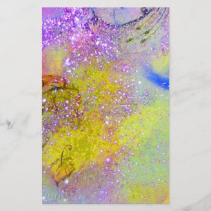 Borttappaden SHADOWS Blue gult violet guld Brevpapper