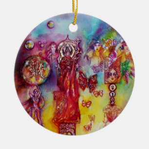 Borttappaden SHADOWS-BUTTERFLY PLANT Julgransprydnad Keramik