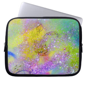 Borttappaden SHADOWS/gult lila violet Laptop Sleeve