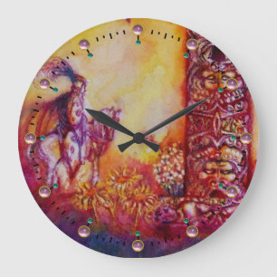 Borttappaden SHADOWS-KNIGHT PÅ HORSEBACK Stor Klocka