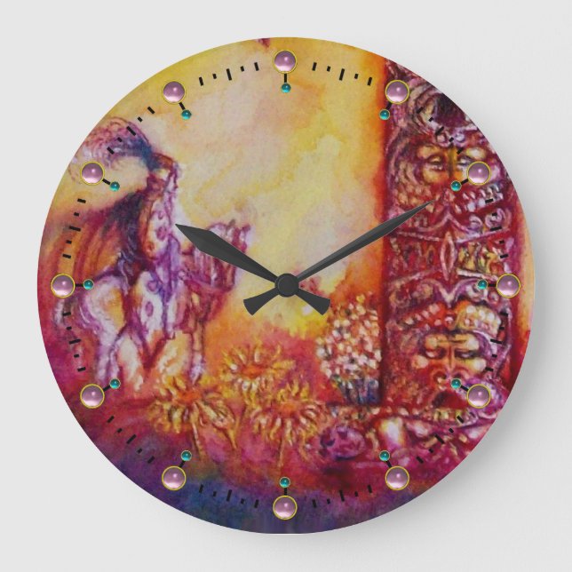 Borttappaden SHADOWS-KNIGHT PÅ HORSEBACK Stor Klocka (Framsida)