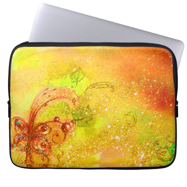 Borttappaden SHADOWS/MAGIC BUTTERFLY PLANT Laptop Fodral (Framsidan)