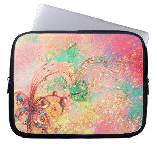 Borttappaden SHADOWS/MAGIC BUTTERFLY PLANT Laptop Sleeve