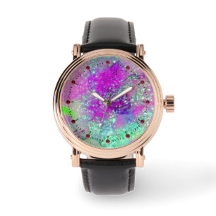 Borttappaden SHADOWS - Rosa Lila Aqua Blue Armbandsur