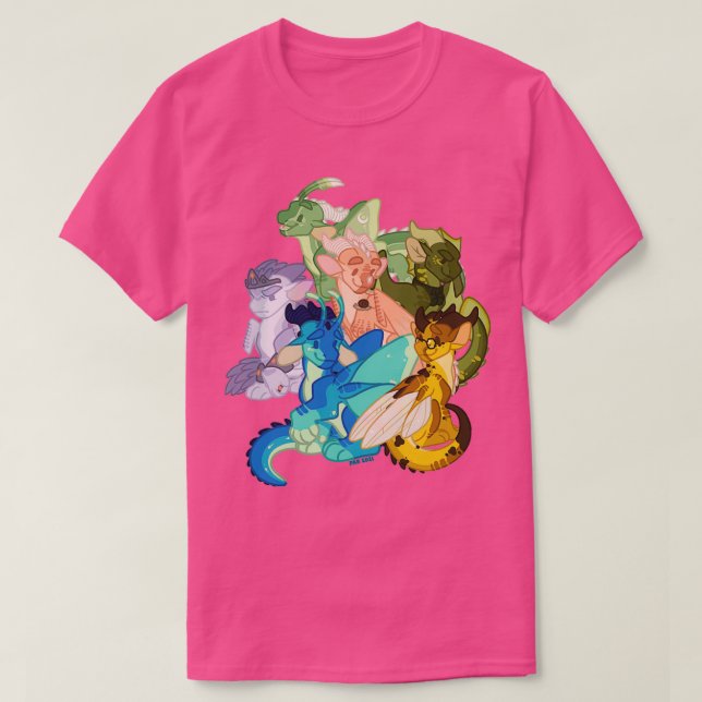 Borttappaden Vingar WOF of Fire T Shirt (Design framsida)