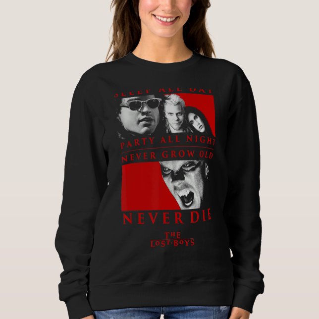 Borttappadens pojkar dör aldrig t shirt (Framsida)