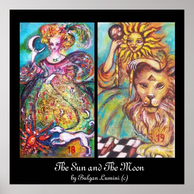 BORTTAPPADENS SKADOKOR/SOL OCH MÅNE POSTER (Framsidan)