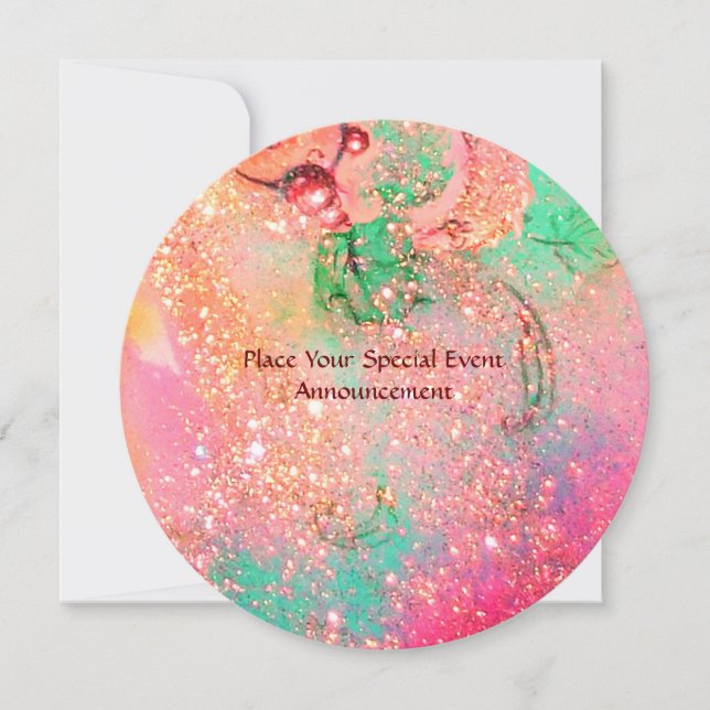 Borttappadens SKADOWS/BUTTERFLY MONOGRAM Inbjudningar (Framsida)