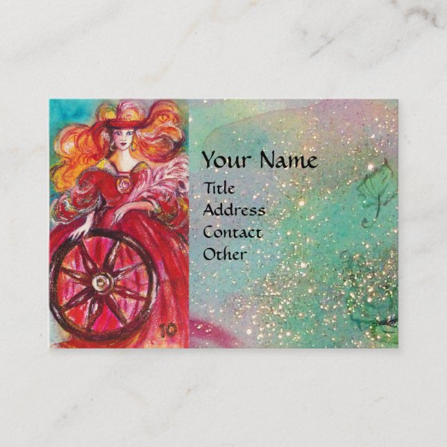 BORTTAPPADENS SKADOWS/FORTONENS HJUL VISITKORT (Framsida)