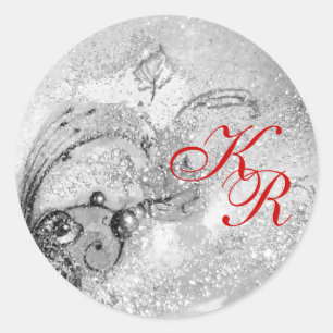 Borttappadens SKADOWS-MONOGRAM Runt Klistermärke