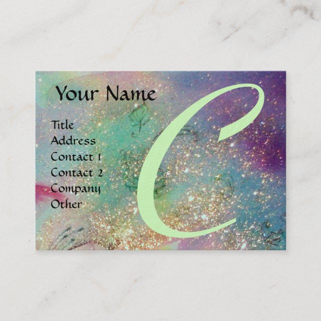 Borttappadens SKADOWS-MONOGRAM Visitkort (Framsida)