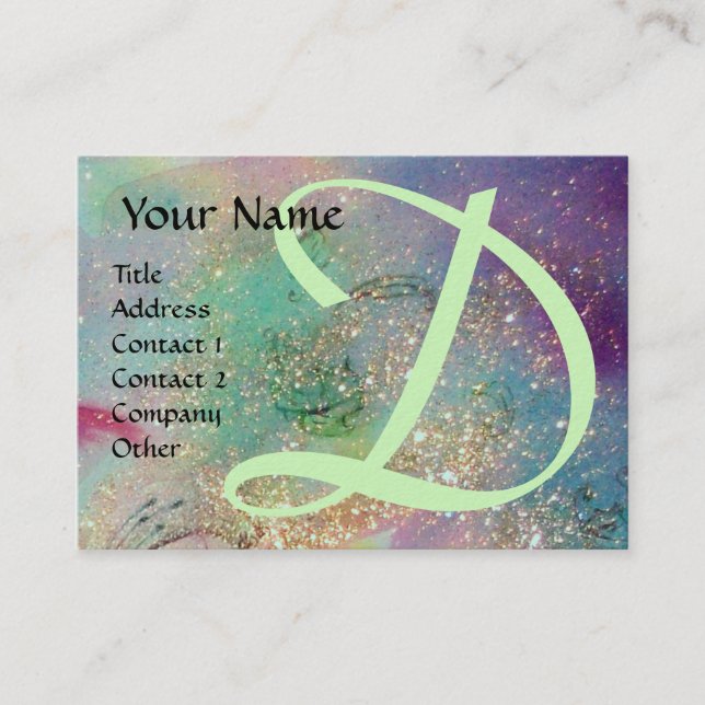 Borttappadens SKADOWS-MONOGRAM Visitkort (Framsida)