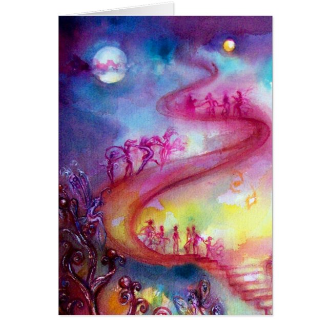 Borttappadens SKADOWS/MYSTIC TRAPPOR Hälsningskort (Framsidan)