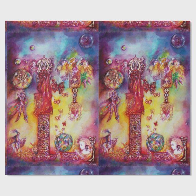 Borttappadens SKUGGOR, ÄLVOR OCH BUTTERFLIK Presentpapper (Platt)