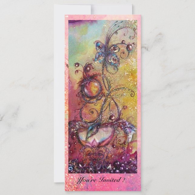 Borttappadens SKUGGOR,MAGISK SMÖTTA VÄXTER Inbjudningar (Framsida)