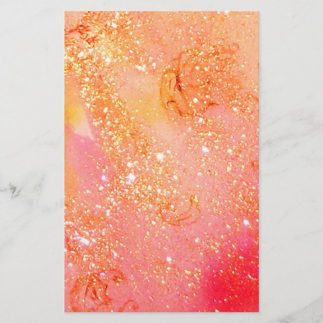 Borttappadens SKUGGOR, rosa guld Brevpapper (Framsida)