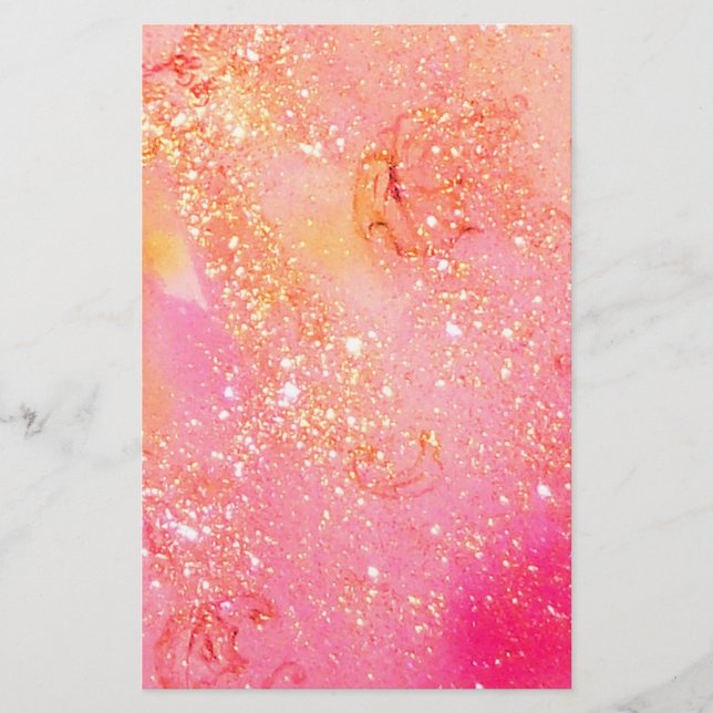 Borttappadens SKUGGOR, rosa guld Brevpapper (Framsida)