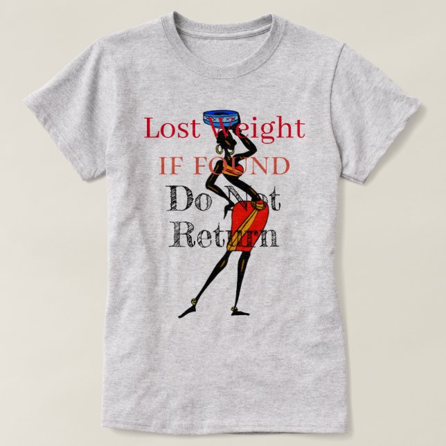 Borttappadens vikt T-Shirt (Design framsida)