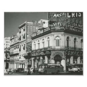 Borttappadt Havana sällsyntfoto för 1954 Fototryck