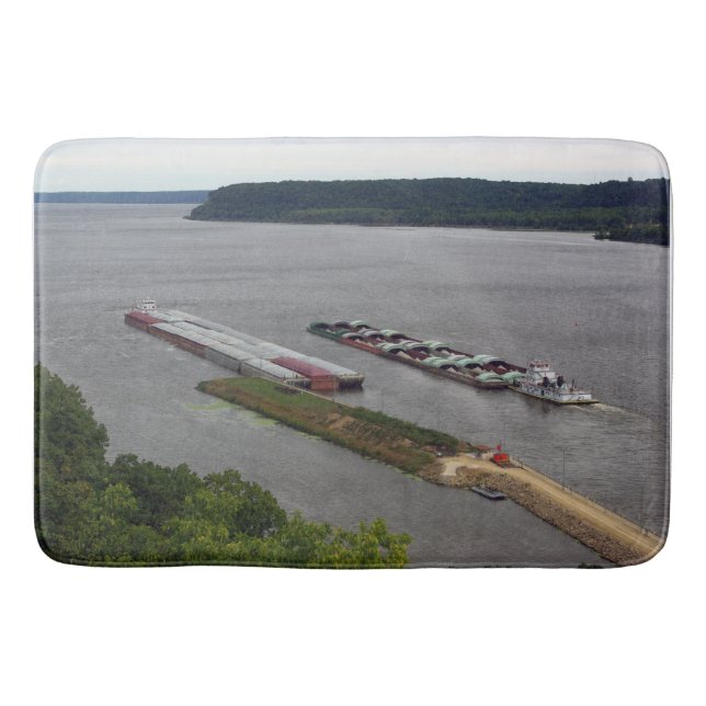 Borttorns genomströmningsbadmat badrumsmatta (Framsidan)