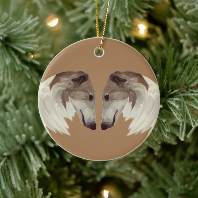 Borzoi Beauties jul Ornament (Träd)